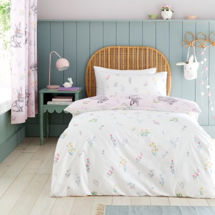 Catherine Lansfield Bunny Tails Ditsy Flowers Duvet Set