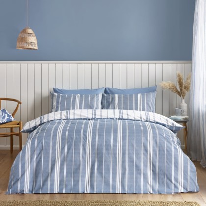 Catherine Lansfield Harbour Stripe Duvet Set Catherine Lansfield Harbour Stripe Duvet Set