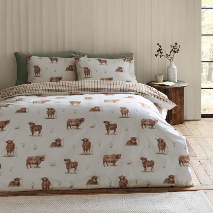 Catherine Lansfield Angus Highland Cow Duvet Set Catherine Lansfield Angus Highland Cow Duvet Set