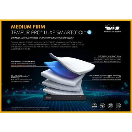 Tempur Pro Luxe SmartCool Medium Firm Mattress Tempur Pro Luxe SmartCool Medium Firm Mattress