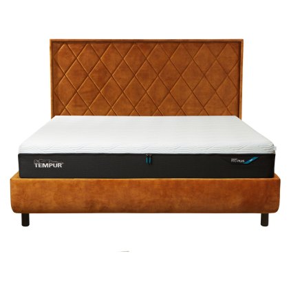 Tempur Arc Static Disc Bed with Quilted Headboard