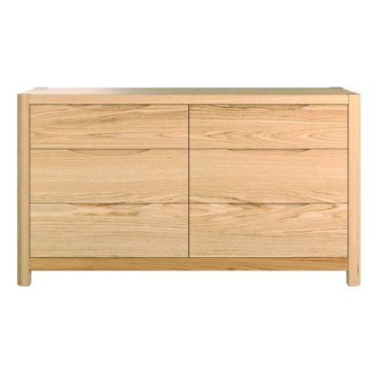 Stockholm Wide 6 Drawer Dressing Chest Stockholm Wide 6 Drawer Dressing Chest