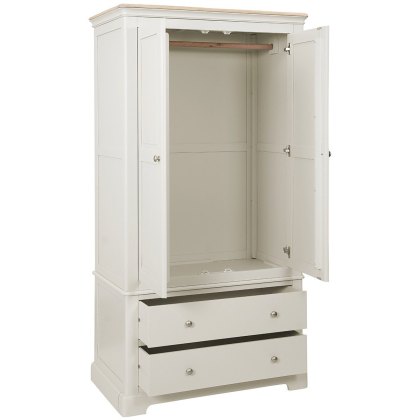 Provence 2 Drawer Gents Double Wardrobe