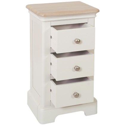 Provence 3 Drawer Compact Bedside