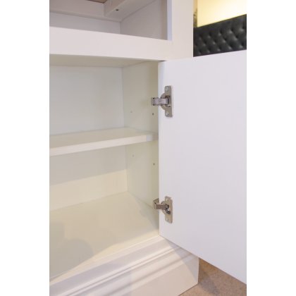 Ex-Display New England Small One Door Open Shelf Bedside Cabinet