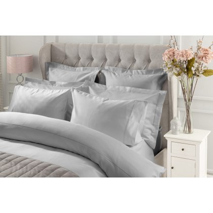 Belledorm 1000TC Egyptian Cotton Sateen Platinum Duvet Cover