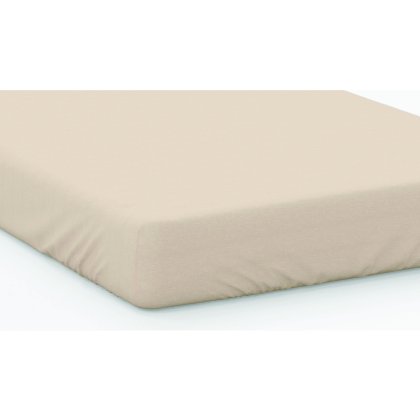 Belledorm 200TC Cotton/Polyester Cream Extra Deep 38cm Fitted Sheet