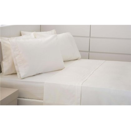 Belledorm 400TC Egyptian Cotton Sateen Ivory Flat Sheet Belledorm 400TC Egyptian Cotton Sateen Ivory Flat Sheet