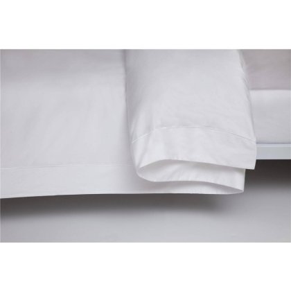 Belledorm 400TC Egyptian Cotton Sateen White Duvet Cover With Oxford Border Belledorm 400TC Egyptian Cotton Sateen White Duvet Cover With Oxford Border