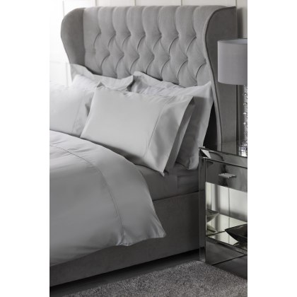 Belledorm 300TC Bamboo Platinum Plain Hem Pillowcase Pair
