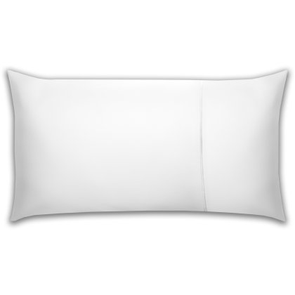Belledorm 450TC Extra Long White Housewife Pillowcase In Pima Cotton Belledorm 450TC Extra Long White Housewife Pillowcase In Pima Cotton