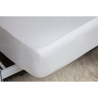 Belledorm 600TC Egyptian Cotton Sateen White Extra Deep 38cm Fitted Sheet Belledorm 600TC Egyptian Cotton Sateen White Extra Deep 38cm Fitted Sheet