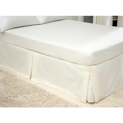 Belledorm 200TC Egyptian Cotton Ivory 41cm Deep Box Pleat Valance