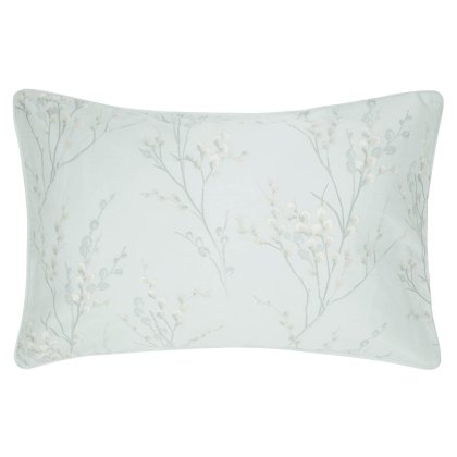 Laura Ashley Pussy Willow Standard Pillowcase Pair in Duck Egg Laura Ashley Pussy Willow Standard Pillowcase Pair in Duck Egg