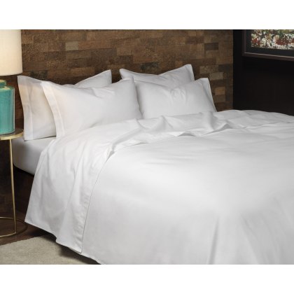 Design Port Premium Brushed Cotton White Flat Sheet Design Port Premium Brushed Cotton White Flat Sheet