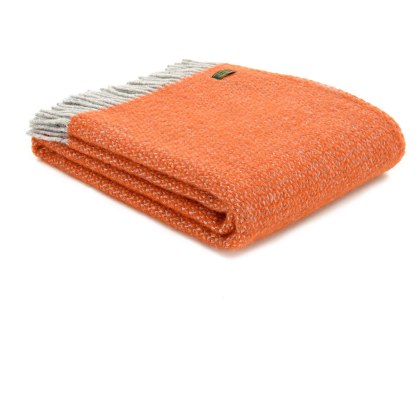 Tweedmill Wool Illusion Throw Pumpkin Tweedmill Wool Illusion Throw Pumpkin