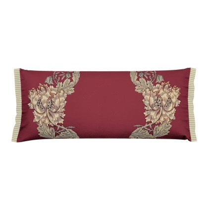 Morris & Co Honeysuckle Tulip Cushion Red Morris & Co Honeysuckle Tulip Cushion Red