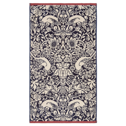 Morris & Co Strawberry Thief Blue Bath Sheet