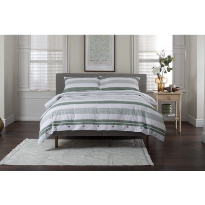 The Lyndon Company Next Level Duvet Set in Sage The Lyndon Company Next Level Duvet Set in Sage