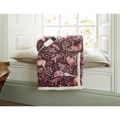 Deyongs Woodland Folk Heated Sherpa Throw Deyongs Woodland Folk Heated Sherpa Throw