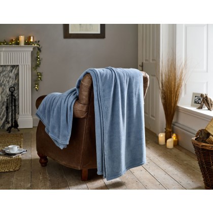 Deyongs The Big One Throw in Dusty Blue Deyongs The Big One Throw in Dusty Blue