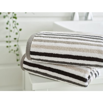 Deyongs Bliss Linear Stripe Towels in Chrome Deyongs Bliss Linear Stripe Towels in Chrome