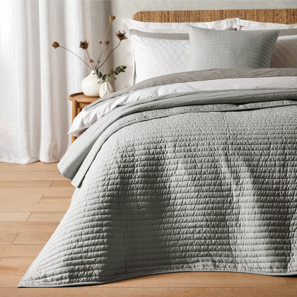 Bianca Quilted Lines Silver Bedspread Bianca Quilted Lines Silver Bedspread