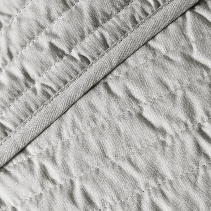Bianca Quilted Lines Silver Bedspread Bianca Quilted Lines Silver Bedspread