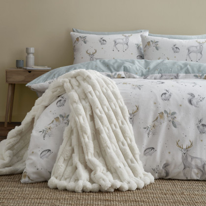 Bianca Carved Faux Fur Cream Throw Bianca Carved Faux Fur Cream Throw