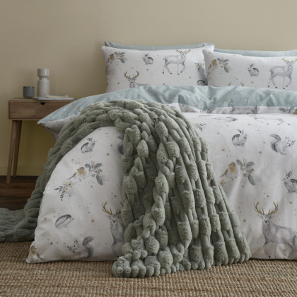 Bianca Carved Faux Fur Sage Throw Bianca Carved Faux Fur Sage Throw