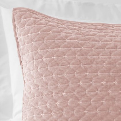Bianca Attica Velvet Pillowsham Pair in Pink Bianca Attica Velvet Pillowsham Pair in Pink