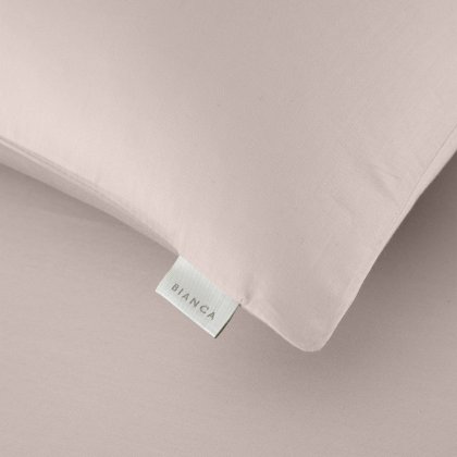 Bianca 400 Thread Count Cotton Sateen Standard Pillow Case Pair in Blush Bianca 400 Thread Count Cotton Sateen Standard Pillow Case Pair in Blush