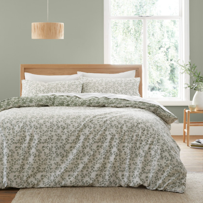 Bianca Shadow Leaves Green Duvet Set Bianca Shadow Leaves Green Duvet Set