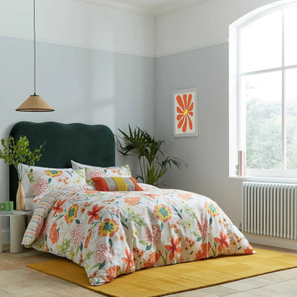 Helena Springfield Bella Duvet Set Superking in Mango Helena Springfield Bella Duvet Set Superking in Mango