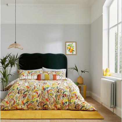 Helena Springfield Penny Duvet Set Superking in Mango Helena Springfield Penny Duvet Set Superking in Mango