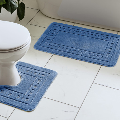 Catherine Lansfield Armoni Bath Set in Blue Catherine Lansfield Armoni Bath Set in Blue