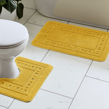 Catherine Lansfield Armoni Bath Set in Ochre Catherine Lansfield Armoni Bath Set in Ochre
