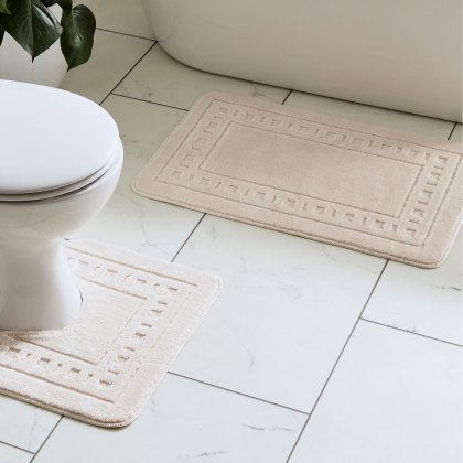 Catherine Lansfield Armoni Bath Set in Cream Catherine Lansfield Armoni Bath Set in Cream