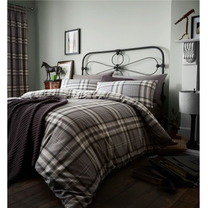 Catherine Lansfield Kelso Charcoal Duvet Set Catherine Lansfield Kelso Charcoal Duvet Set