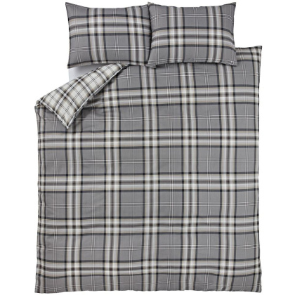 Catherine Lansfield Kelso Charcoal Duvet Set Catherine Lansfield Kelso Charcoal Duvet Set