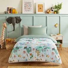 Night Lark® Junior - Animal Atlas Coverless Duvet Set - 4.5 Tog Single Night Lark® Junior - Animal Atlas Coverless Duvet Set - 4.5 Tog Single