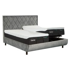 Tempur Arc Adjustable Bed Base with Quilted Headboard