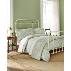 Morris & Co Willow Bough China Sage Quilted Throw Morris & Co Willow Bough China Sage Quilted Throw