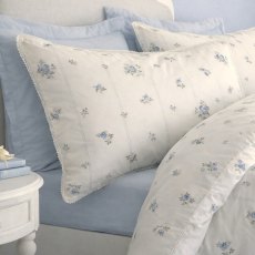 Bianca Vintage Rosebud Lace Duvet Set in Blue