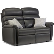 Sherborne Comfi-sit 2-Seater Fixed Settee in Leather