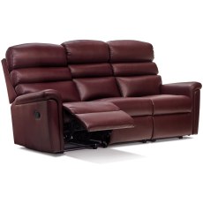 Sherborne Comfi-sit 3 Seater Powered Reclining Settee In Leather Sherborne Comfi-sit 3 Seater Powered Reclining Settee In Leather