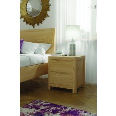 Stockholm 2 Drawer Bedside Cabinet