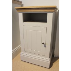 Ex-Display New England One Door Open Shelf Bedside Cabinet