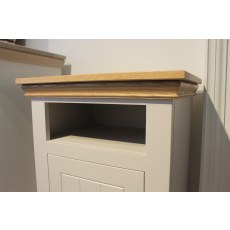 Ex-Display New England One Door Open Shelf Bedside Cabinet
