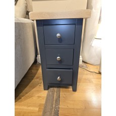 Ex-Display Hope Cove Compact 3-Drawer Bedside in Raven No.2 Ex-Display Hope Cove Compact 3-Drawer Bedside in Raven No.2